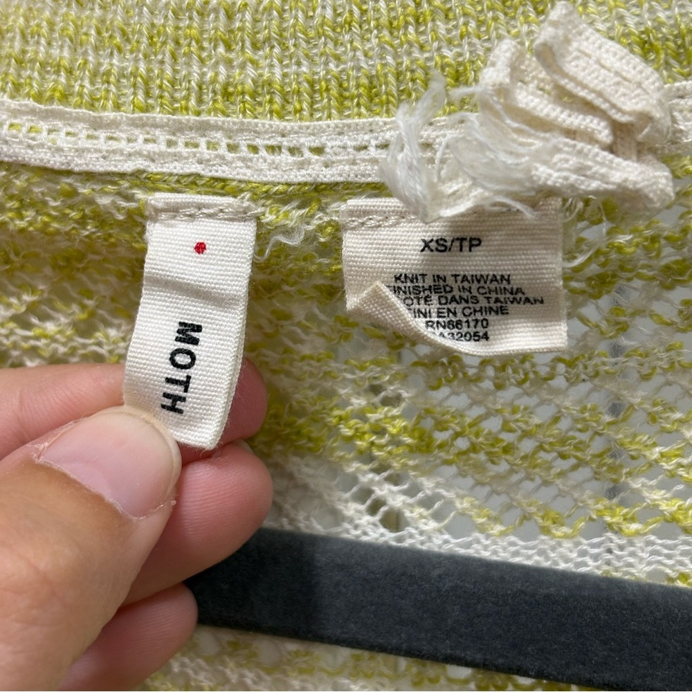 Anthropologie Moth Marled v-neck pullover sweater - Picture 4 of 7